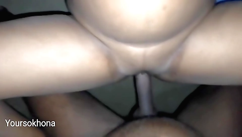 Indian girl with a beautiful face makes a romantic video