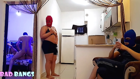 Brunette is sucking her friend's dick in amateur video