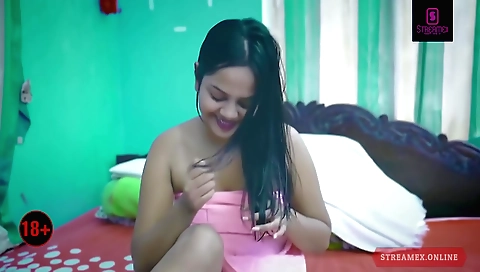 Indian stepsister fucks her boyfriend in the bedroom