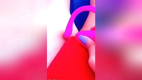 Indian teen plays with her pink lingerie and pussy