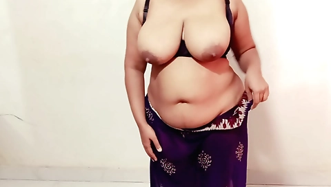 Brunette mom in her shower masturbates with her hands