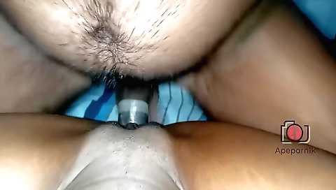 Amateur hd porn video with a brunette and her partner