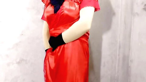 Pinkie riding her lover's cock in amateur solo videos