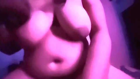 Amateur woman with beautiful breasts is dancing on my dick