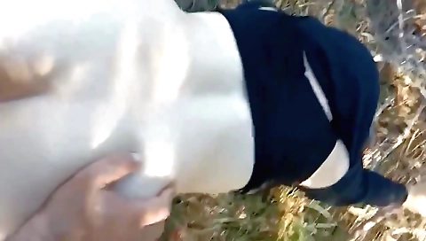 Indian girl has her pussy licked and fucked outdoors