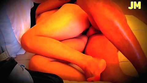 Indian girl gets a hot blowjob and then she tries to make him cum