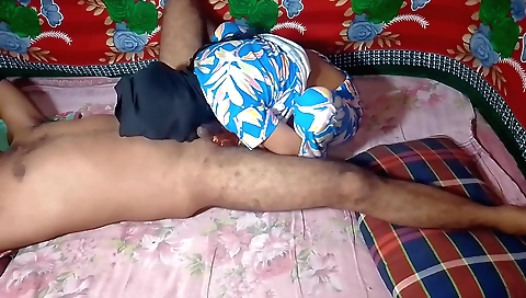 Indian teen fucks her girlfriend with her tongue and blowjob skills