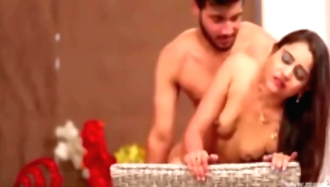 A brunette milf is having intense sex with her partner