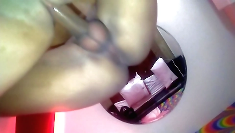 Buxom brunette with huge ass rides an all natural bull