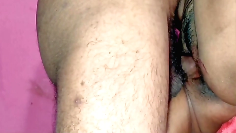 Amature brunette with a hairy pussy making a fetish