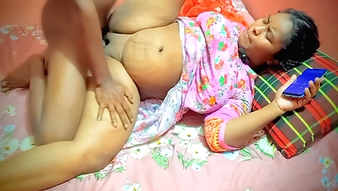 Indian brunette girl has a hot sex with her husband