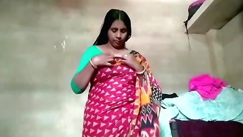 Petite woman wearing stockings and sexy stockings on her camera