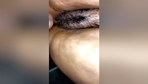 Indian hairy chick in close up video getting fucked