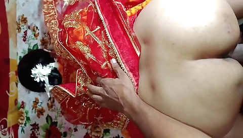 Desi Married Bhabhi Karwa Chauth Puja With Dever Clear Hindi Audio