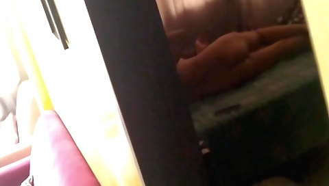 Indian girl gets humped while cleaning her lover's cock