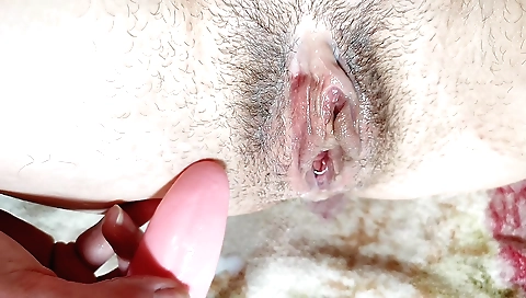 Horny girl plays with her body in kitchen and then has fun