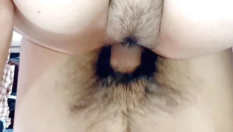 Indian hottie with a hairy pussy gets fucked by me