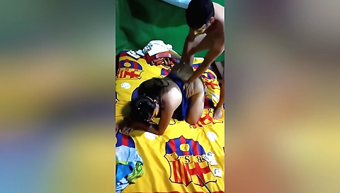 Cute stepsis gets her ass fucked and her pussy licked