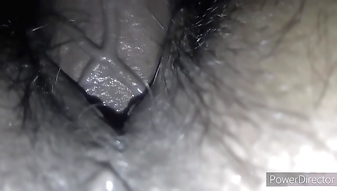 Amateur indian chick fucks on the bed and cums again