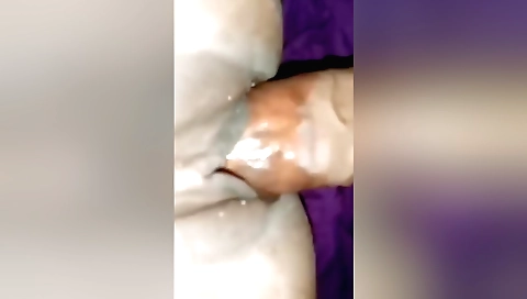 Hot wedding dress amateur video featuring a gorgeous girl