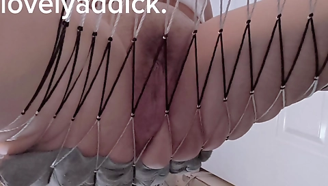 Indian girl with small tits and nice ass is playing with a dildo