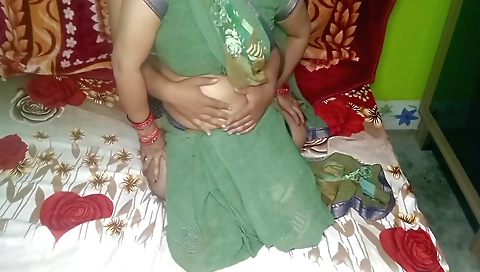 New Hot And Beautiful Bhabhi Having Romance With Her Husband