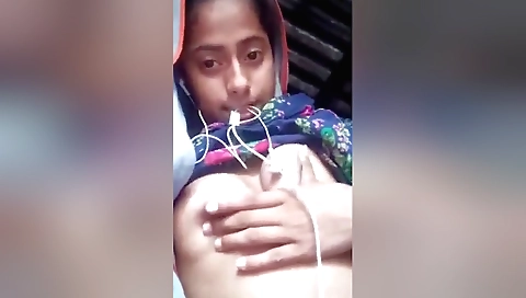 Busty amateur blonde shows her hairy pussy on webcam