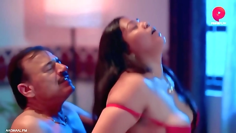 Busty brunette with big tits gets screwed by her lover