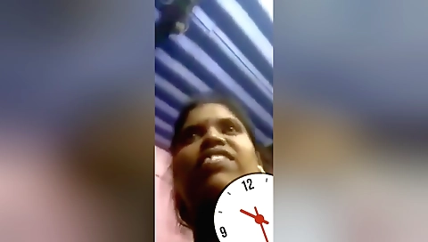 Indian brunette shows her tits and fingering on the webcam