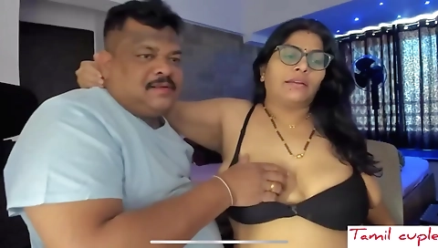 Busty tamil milf with huge ass and big tits on webcam