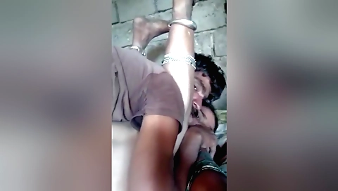 Indian girl is fucked hard on her back in her mouth