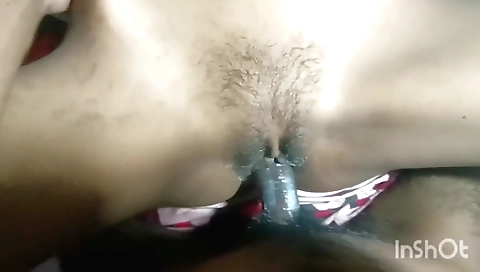 Indian woman is having a hairy orgasm in the village