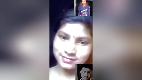 Brunette indian solo video with a beautiful face 098765