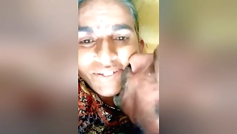 Amateur couple sex video with a hot brunette and her lover