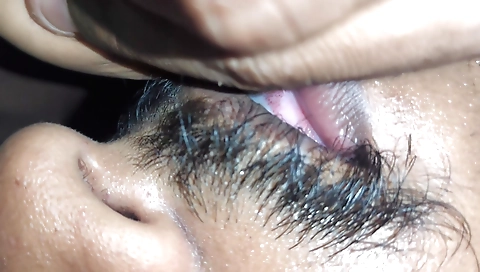 Indian wife enjoys a lot of delicious milk drinking