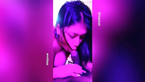 Indian desi brunette with a blonde hair in indian dress