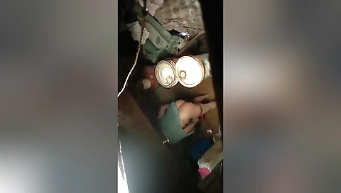 Indian chick is soaking her legs and legs wet in a webcam clip