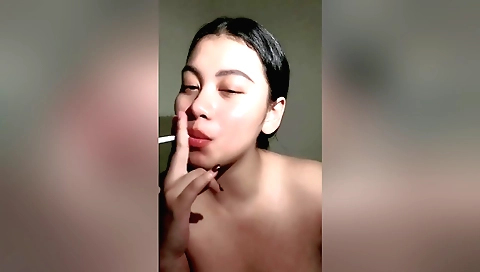 Indian solo woman gets naked and she stretches her legs