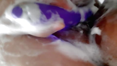 Indian solo video showing a girl with small boobs and a toy