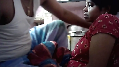 Brunette housewife enjoys a passionate sex with her husband