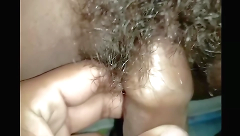 Sexy hairy teen girl with a sexy smile and hair on her neck