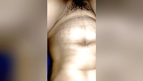 Amateur milf with hairy body and a juicy mouth enjoys some sex