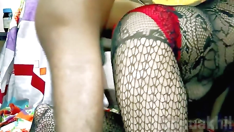 Busty brunette milf fucked and fucked again by stepdad