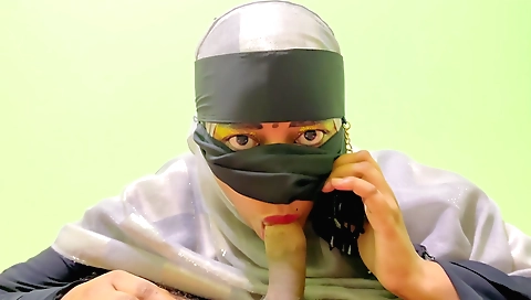 Indian milf with a tight ass sucks off dick and gets hard